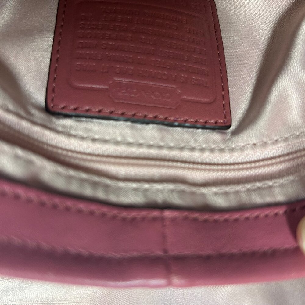 Coach Antique Rose Chelsea Adjustable Chain Purse with Scarf Included - Picture 9 of 11